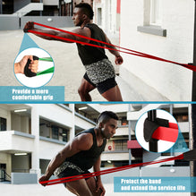 Resistance Bands Set with Handles - 5-Pack for Home Workouts