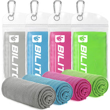 Superfiber Cooling Towels 4-Pack - Stay Cool for Sports & Fitness