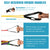 Resistance Bands Set with Handles - 5-Pack for Home Workouts