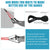 Resistance Bands Set with Handles - 5-Pack for Home Workouts
