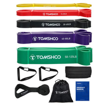 Resistance Bands Set with Handles - 5-Pack for Home Workouts