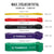 Resistance Bands Set with Handles - 5-Pack for Home Workouts